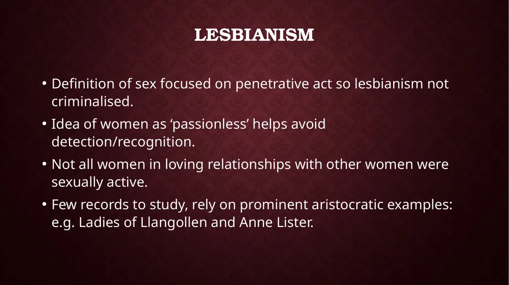 Sexuality Week 14 Lecture Overview 1. Sexology: - slide 21 of 24
