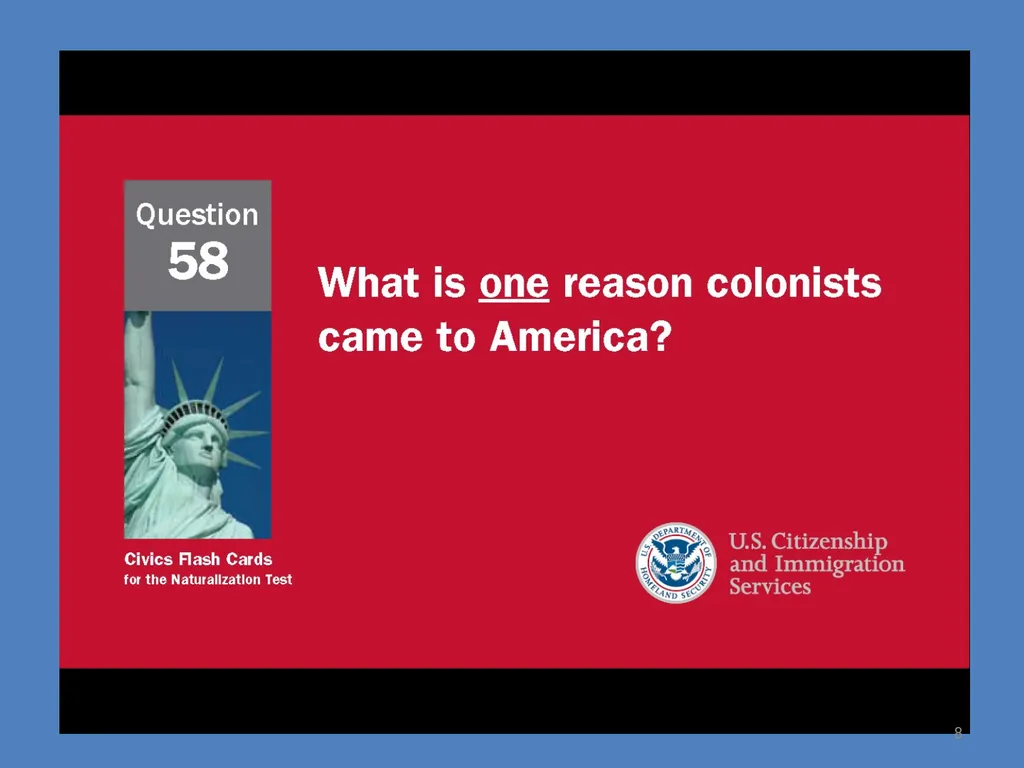 American History 1 Lesson 1A: The Colonial Period - slide 8 of 20