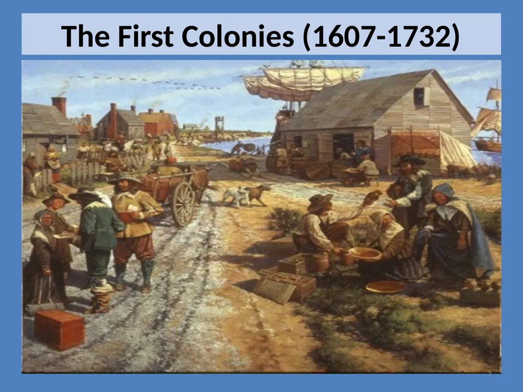 American History 1 Lesson 1A: The Colonial Period - slide 7 of 20