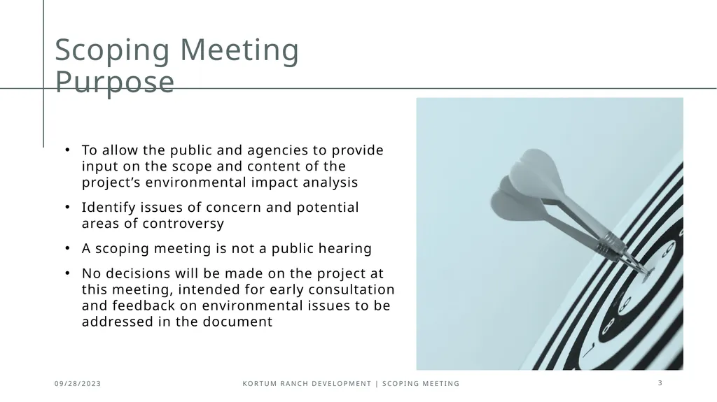 Public Scoping Meeting Draft Environmental Impact - slide 3 of 10