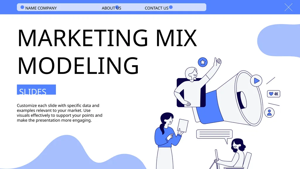 MARKETING MIX MODELING Customize each slide with - slide 1 of 19