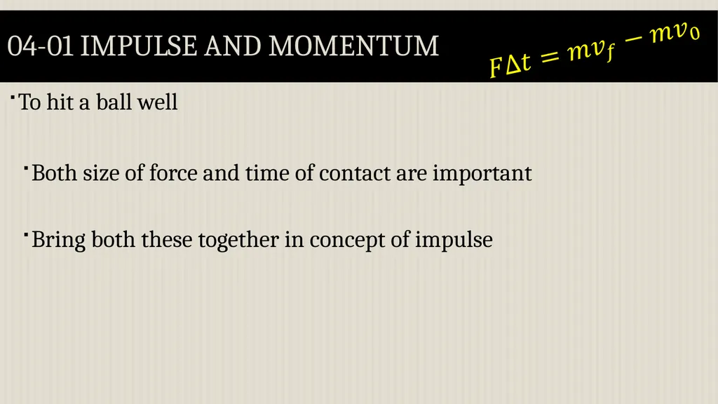 Momentum Physics Unit 4 Credits Slides created by - slide 5 of 39