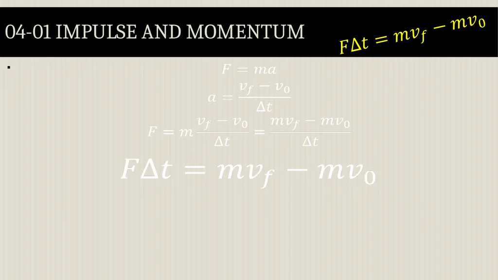 Momentum Physics Unit 4 Credits Slides created by - slide 9 of 39