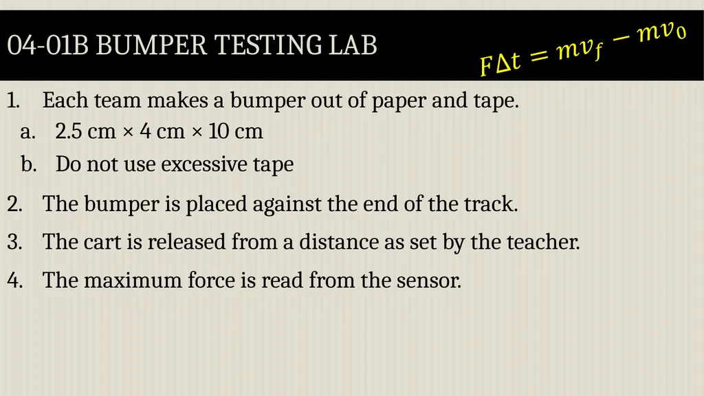 Momentum Physics Unit 4 Credits Slides created by - slide 14 of 39
