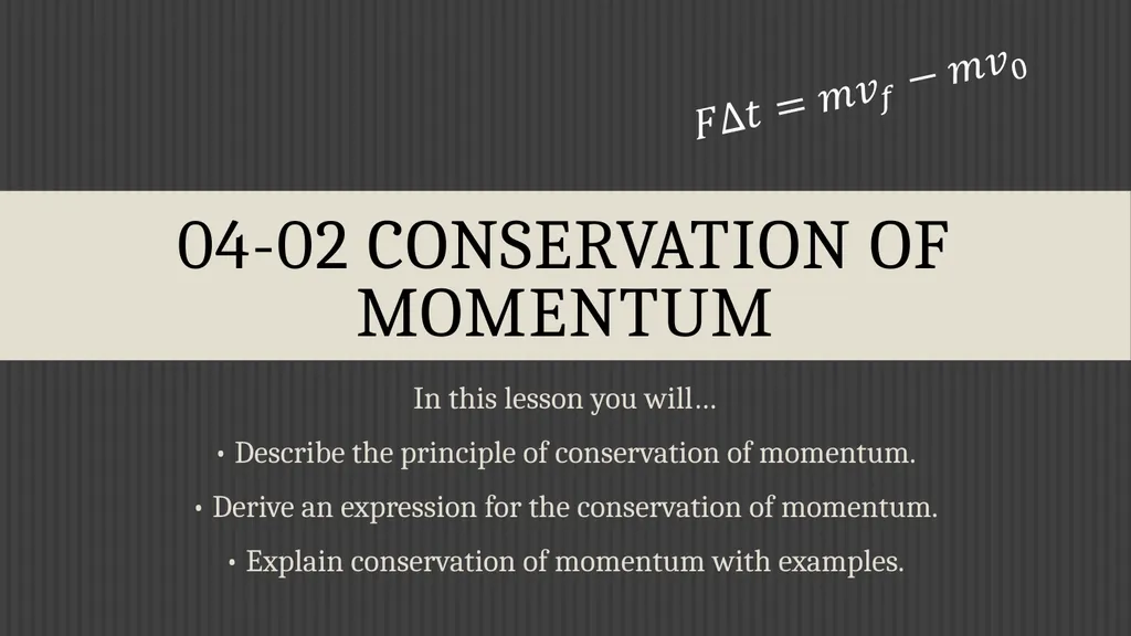 Momentum Physics Unit 4 Credits Slides created by - slide 13 of 39