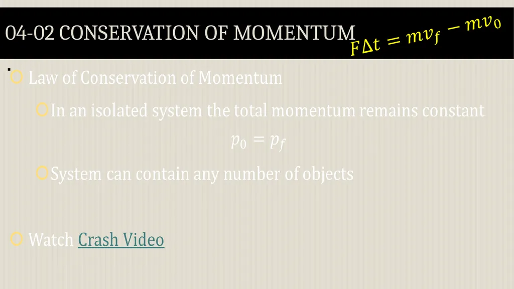 Momentum Physics Unit 4 Credits Slides created by - slide 20 of 39