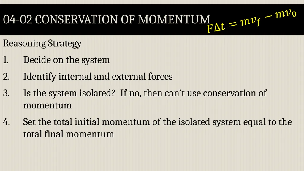 Momentum Physics Unit 4 Credits Slides created by - slide 21 of 39
