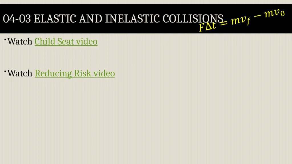 Momentum Physics Unit 4 Credits Slides created by - slide 32 of 39