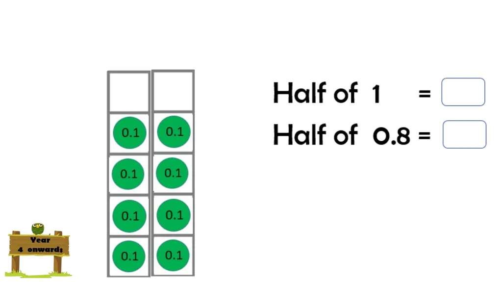 Halving even numbers to 10 Complete the questions - slide 16 of 19