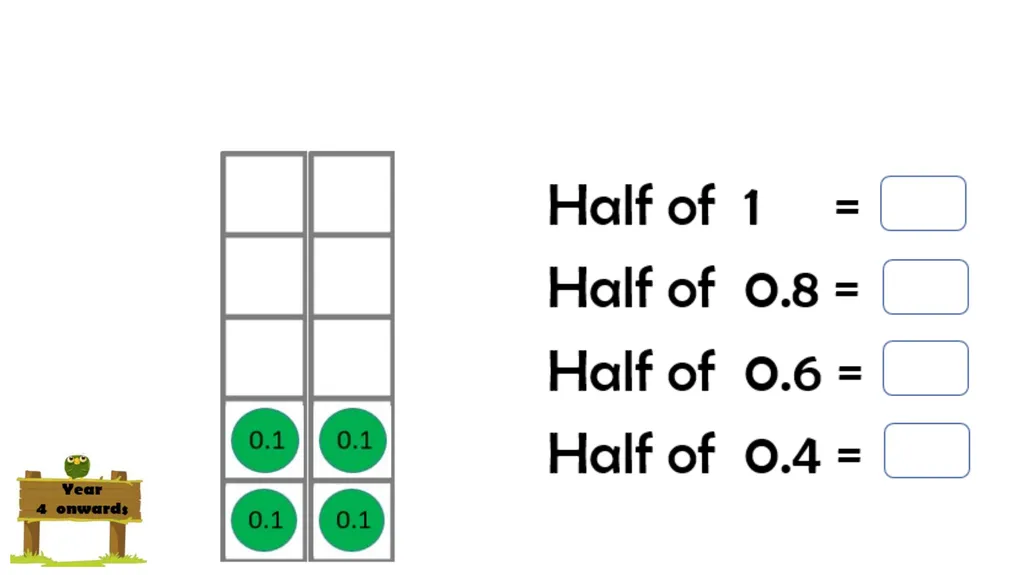 Halving even numbers to 10 Complete the questions - slide 18 of 19