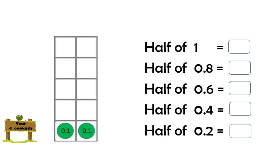 Halving even numbers to 10 Complete the questions - slide 19 of 19