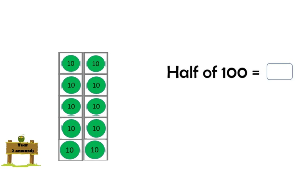 Halving even numbers to 10 Complete the questions - slide 9 of 19