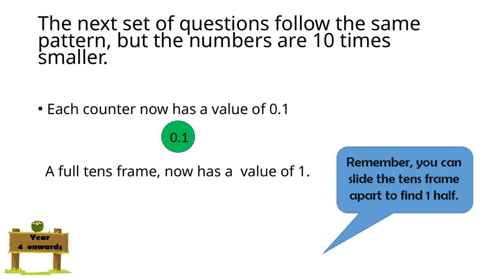 Halving even numbers to 10 Complete the questions - slide 14 of 19