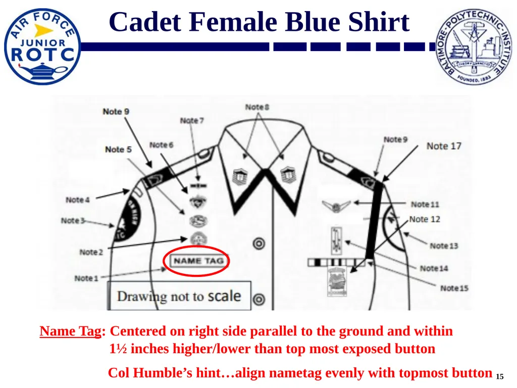 Uniform Standards AY2021-2022 Overview AFJROTC - slide 15 of 30