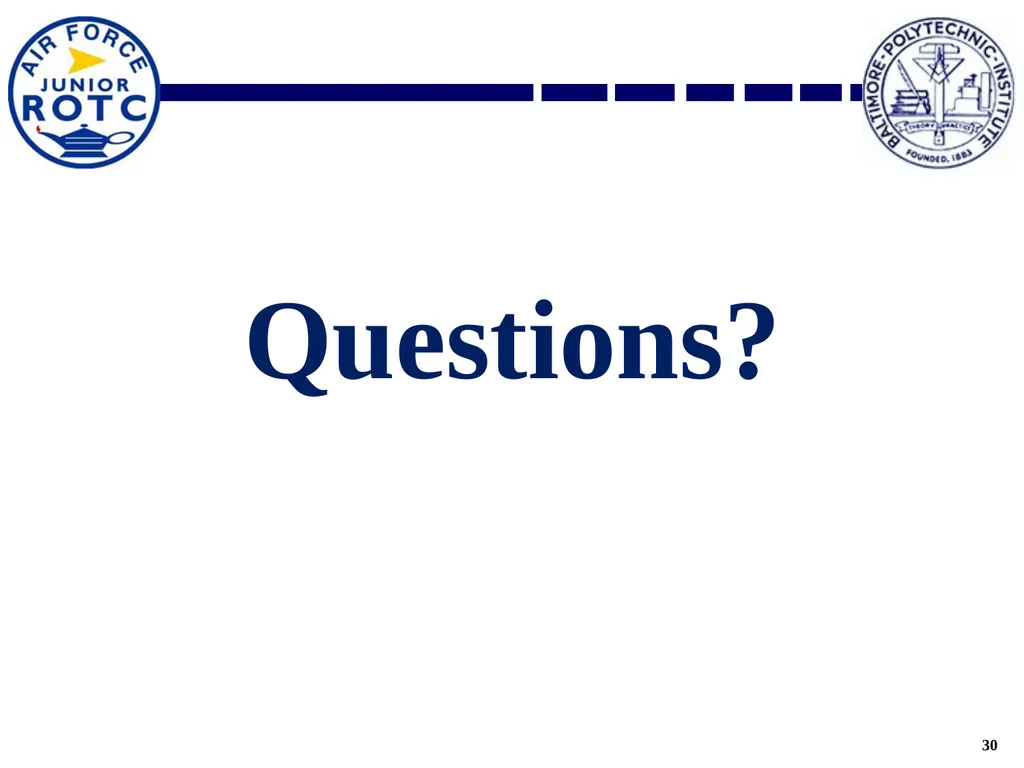 Uniform Standards AY2021-2022 Overview AFJROTC - slide 30 of 30