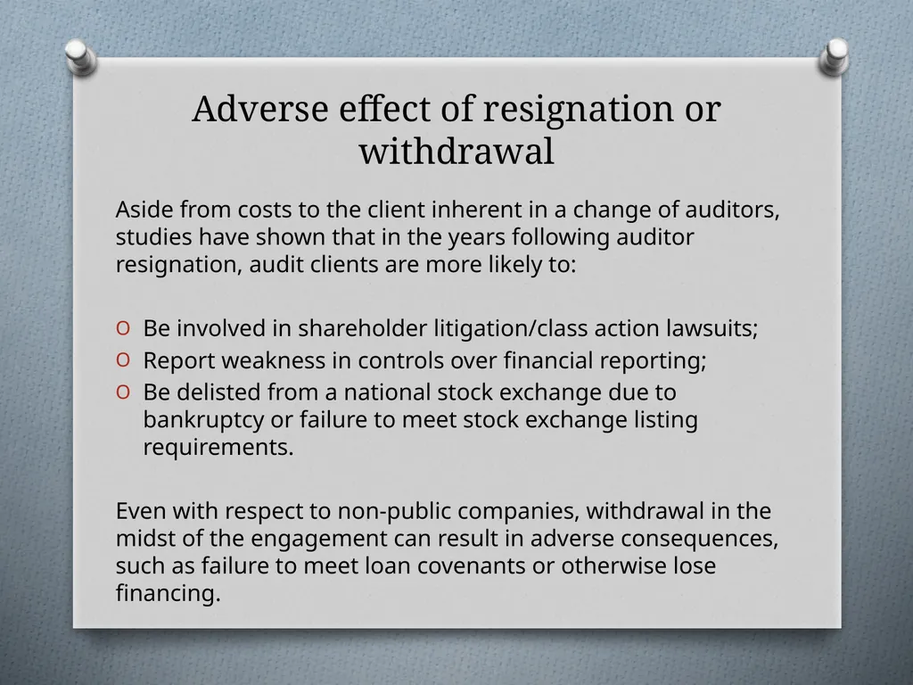 The Practice and Legal Implications of Withdrawing - slide 11 of 31