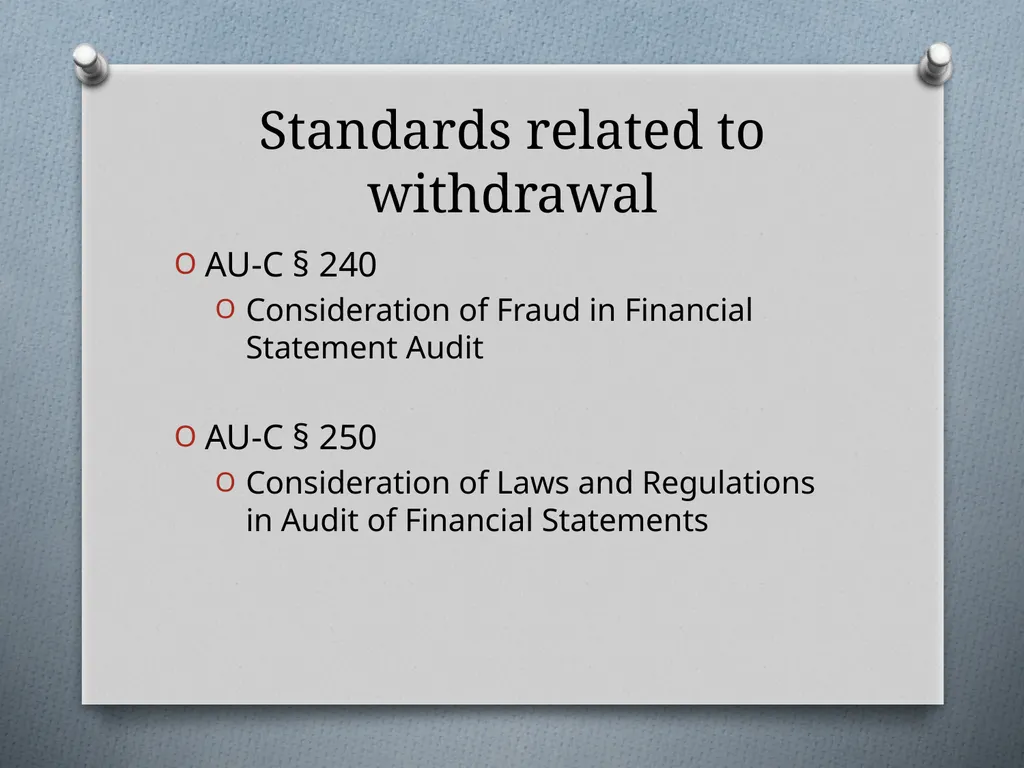 The Practice and Legal Implications of Withdrawing - slide 9 of 31