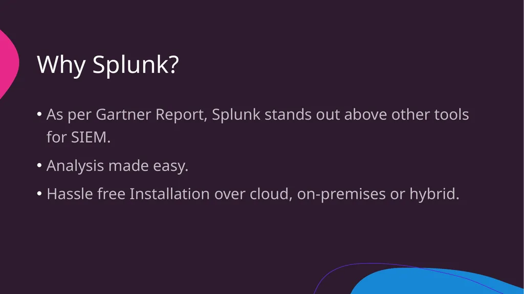 SIEM and Splunk SIBI M S Solution and Tools - slide 10 of 17