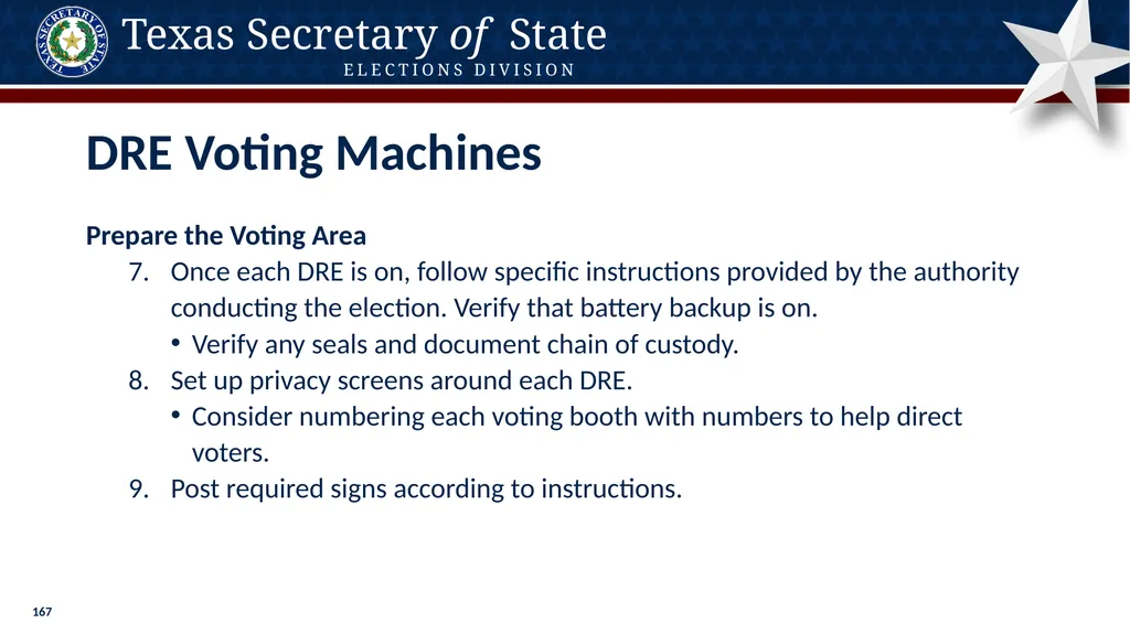 Poll Worker Training Comprehensive State Version - slide 167 of 184
