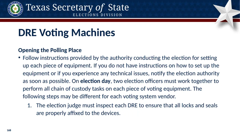 Poll Worker Training Comprehensive State Version - slide 168 of 184