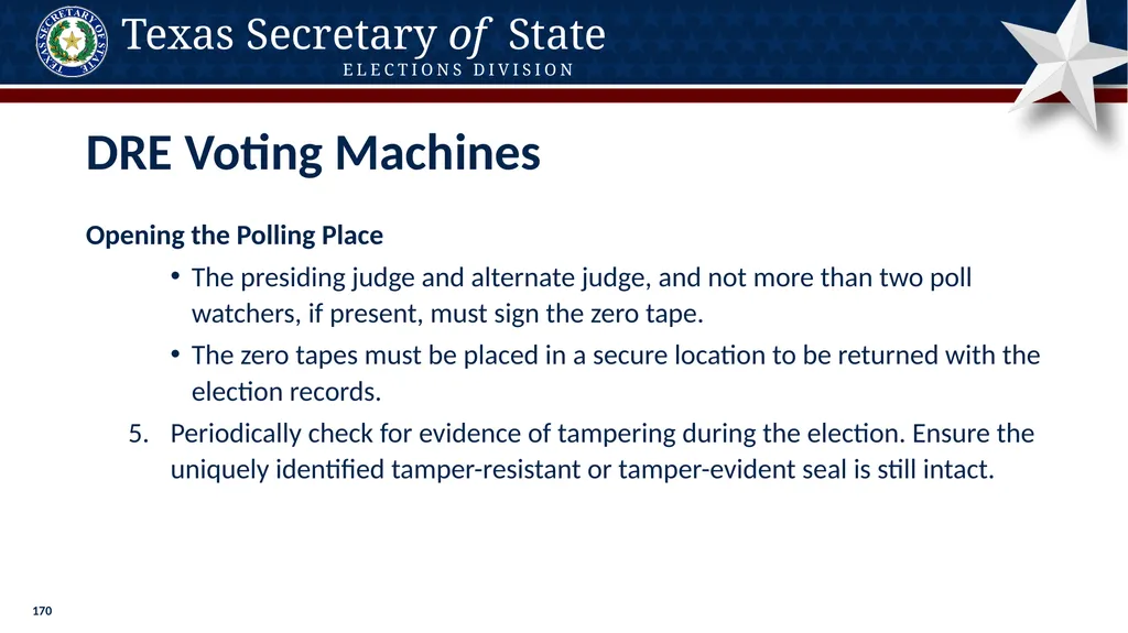 Poll Worker Training Comprehensive State Version - slide 170 of 184