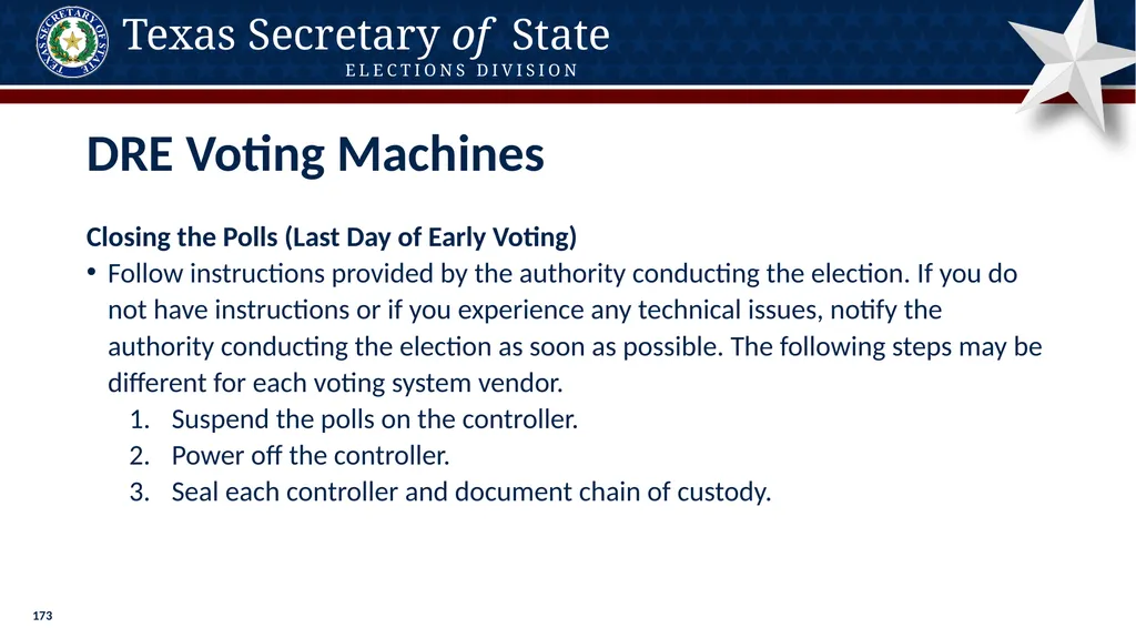Poll Worker Training Comprehensive State Version - slide 173 of 184