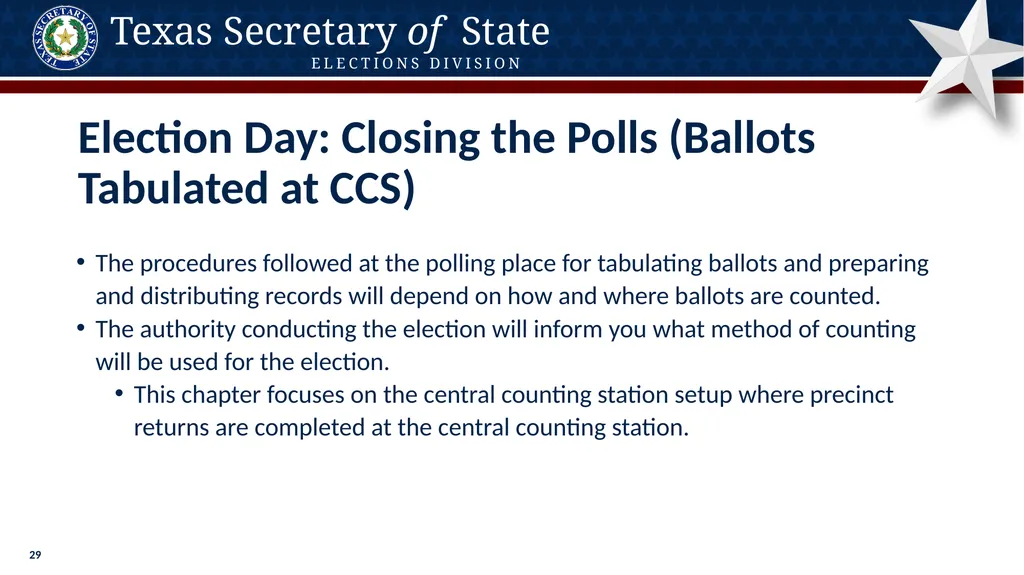 Poll Worker Training Comprehensive State Version - slide 29 of 184