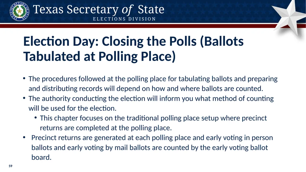 Poll Worker Training Comprehensive State Version - slide 59 of 184