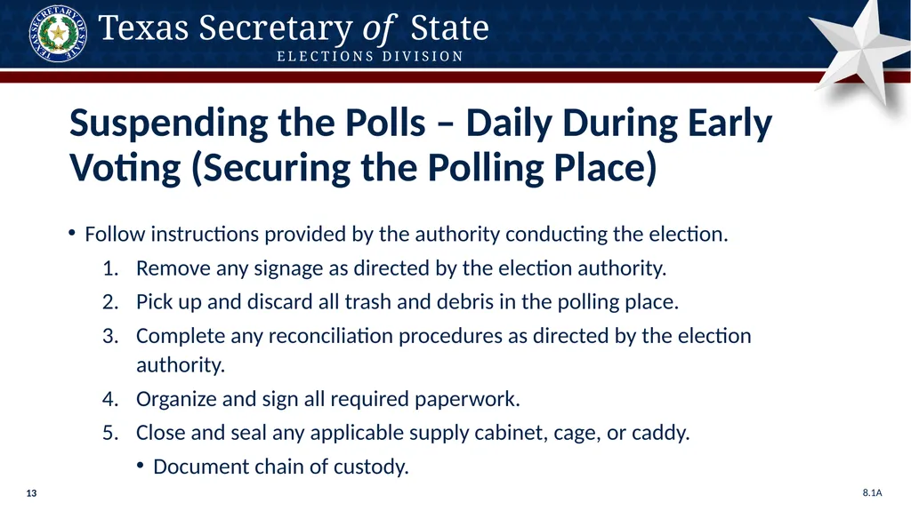 Poll Worker Training Comprehensive State Version - slide 13 of 184