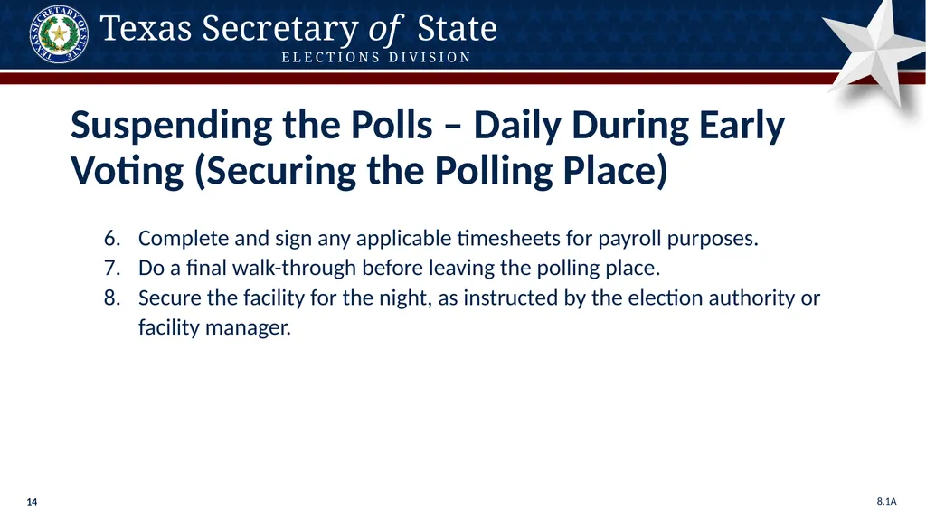 Poll Worker Training Comprehensive State Version - slide 14 of 184