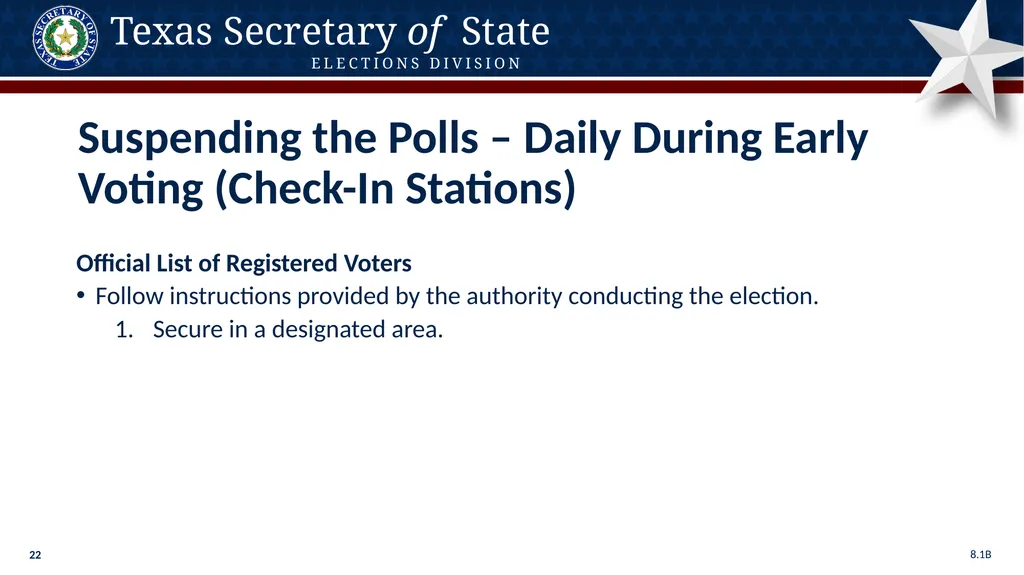 Poll Worker Training Comprehensive State Version - slide 22 of 184