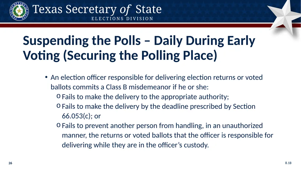 Poll Worker Training Comprehensive State Version - slide 26 of 184