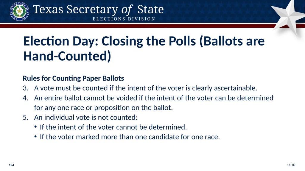 Poll Worker Training Comprehensive State Version - slide 124 of 184