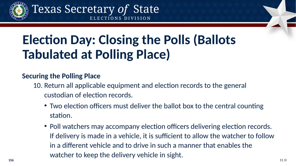 Poll Worker Training Comprehensive State Version - slide 156 of 184
