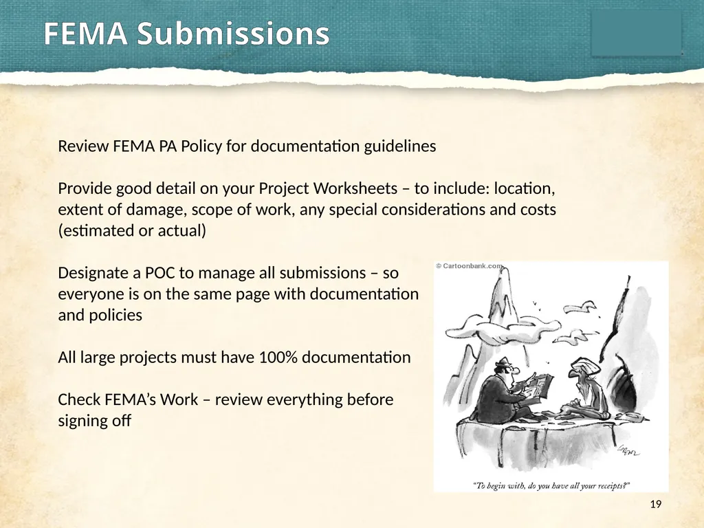 PDA’s from Snowstorms to Tornados Agenda 2 - slide 19 of 23