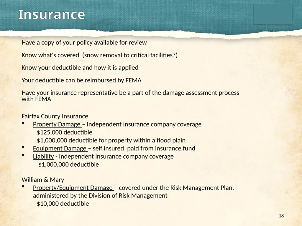 PDA’s from Snowstorms to Tornados Agenda 2 - slide 18 of 23