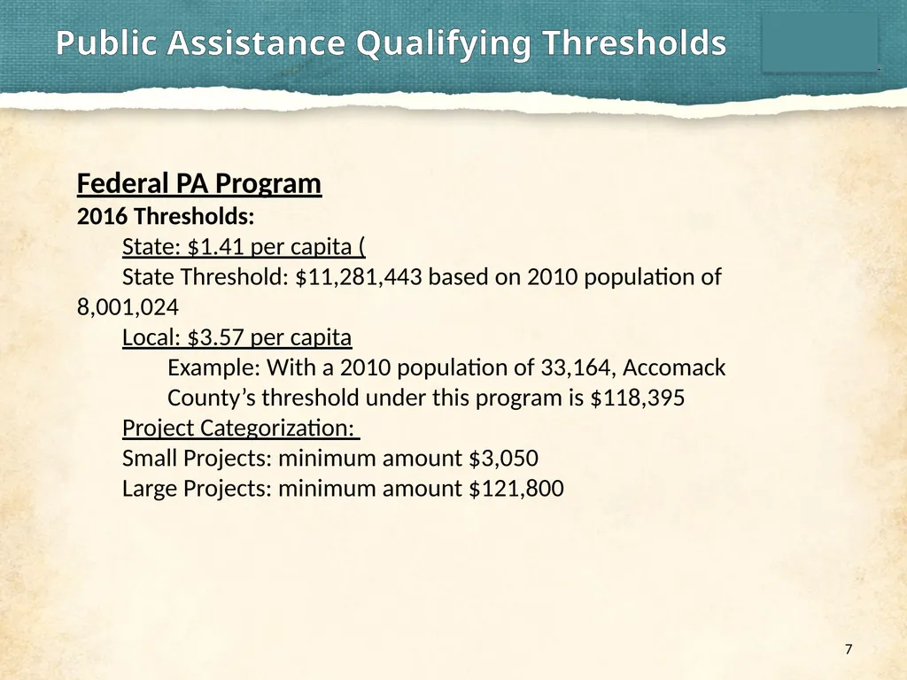 PDA’s from Snowstorms to Tornados Agenda 2 - slide 7 of 23