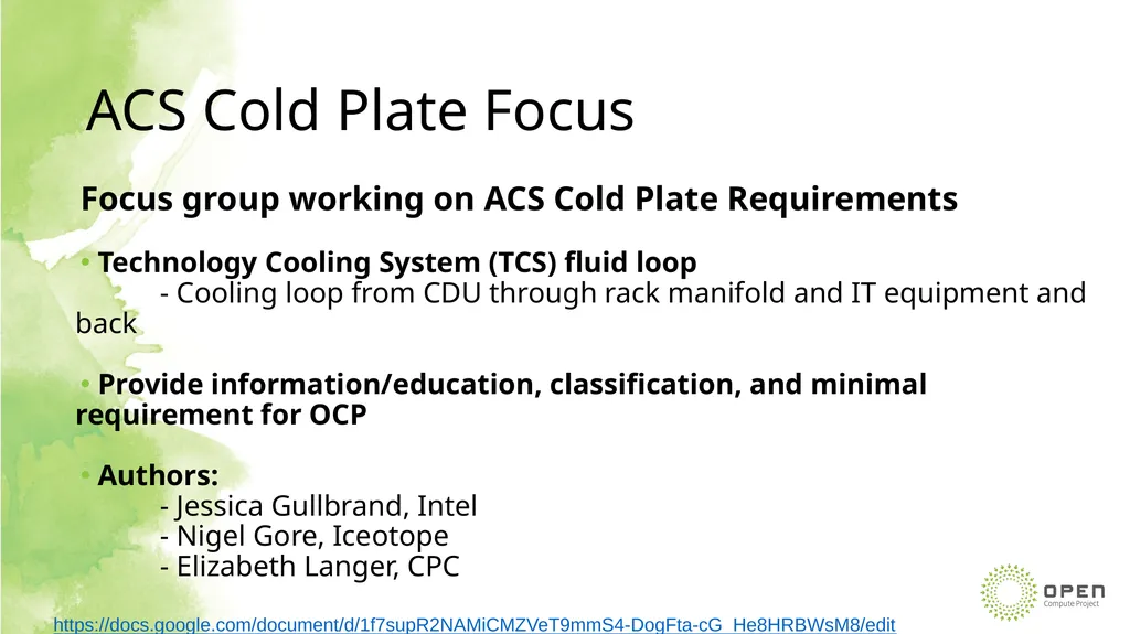Jessica Gullbrand Cold Plate Work Stream Lead - slide 2 of 26