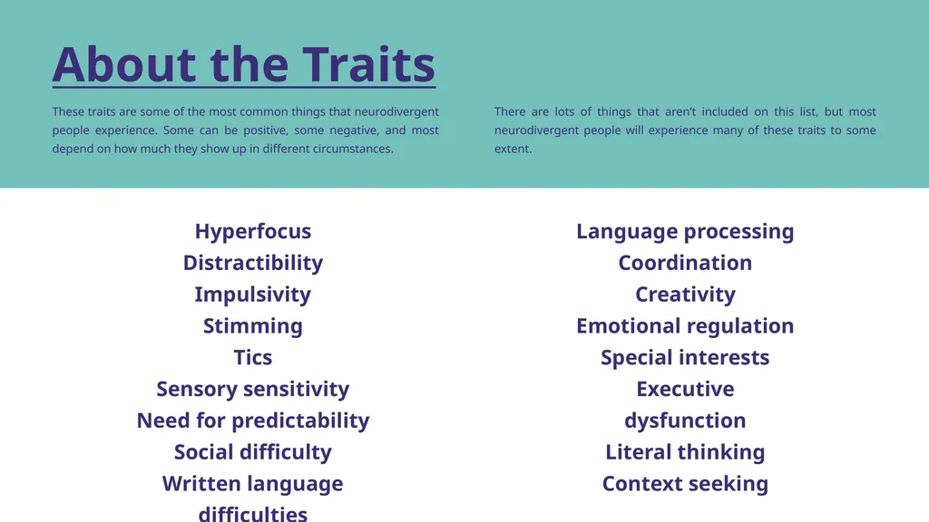 Explaining Neurodiversity with the Neurotrait - slide 5 of 10