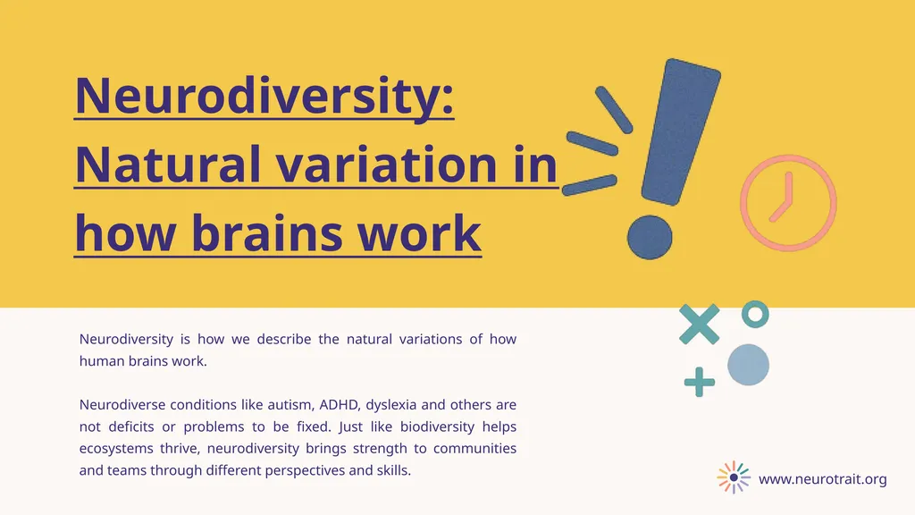 Explaining Neurodiversity with the Neurotrait - slide 2 of 10