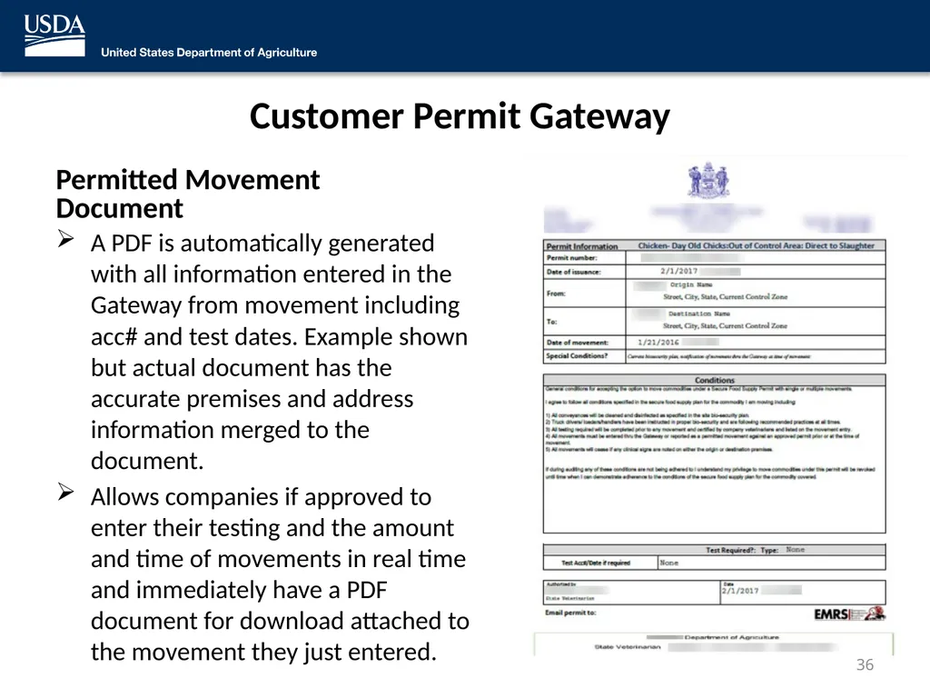 Emergency Management Response System 2.0 (EMRS2) - slide 36 of 37