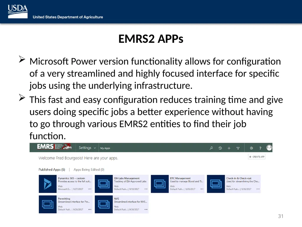 Emergency Management Response System 2.0 (EMRS2) - slide 31 of 37