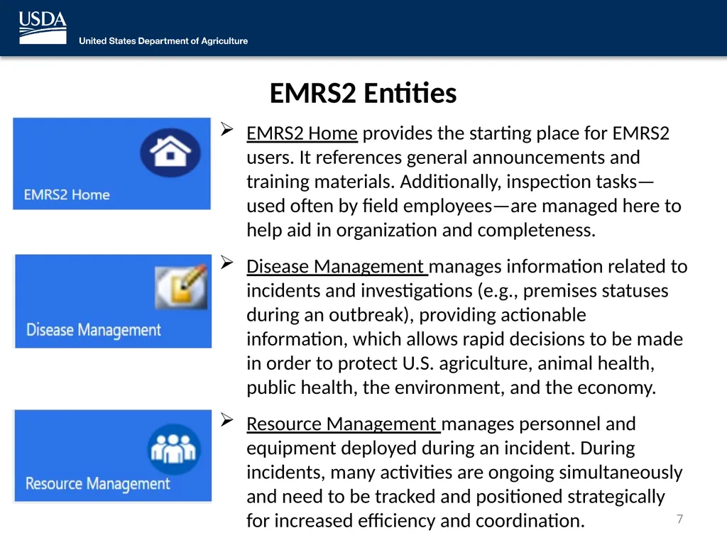 Emergency Management Response System 2.0 (EMRS2) - slide 7 of 37