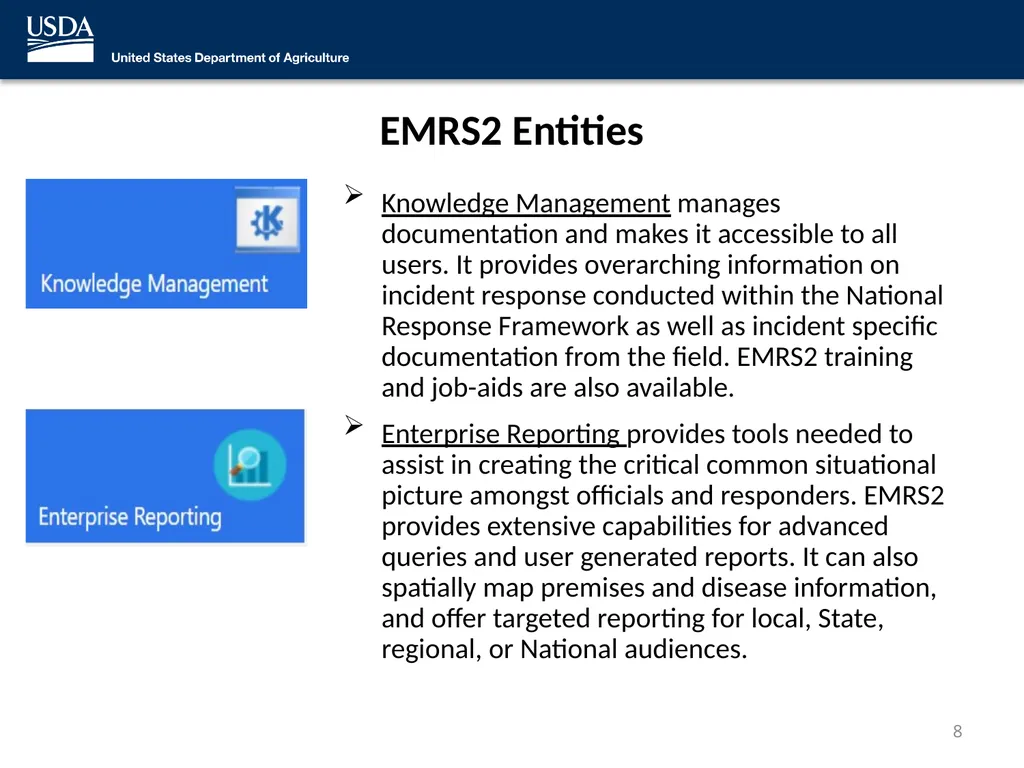 Emergency Management Response System 2.0 (EMRS2) - slide 8 of 37
