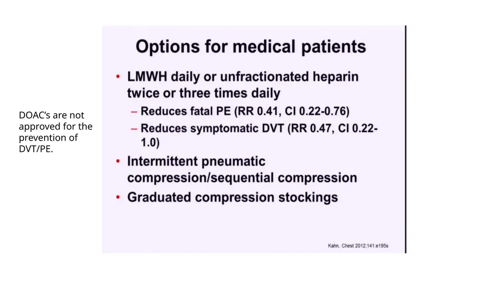 Everything you ever wanted to know about DVT/PE - slide 9 of 42