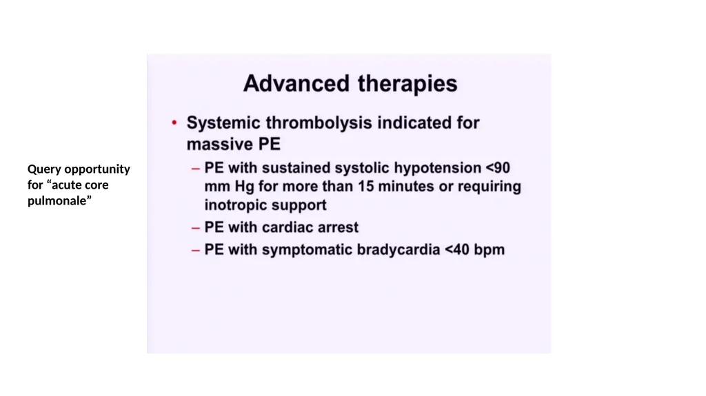 Everything you ever wanted to know about DVT/PE - slide 38 of 42