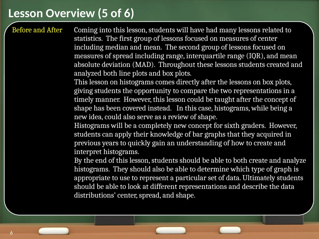 Displaying Numerical Data on Histograms 1 2 Lesson - slide 6 of 73