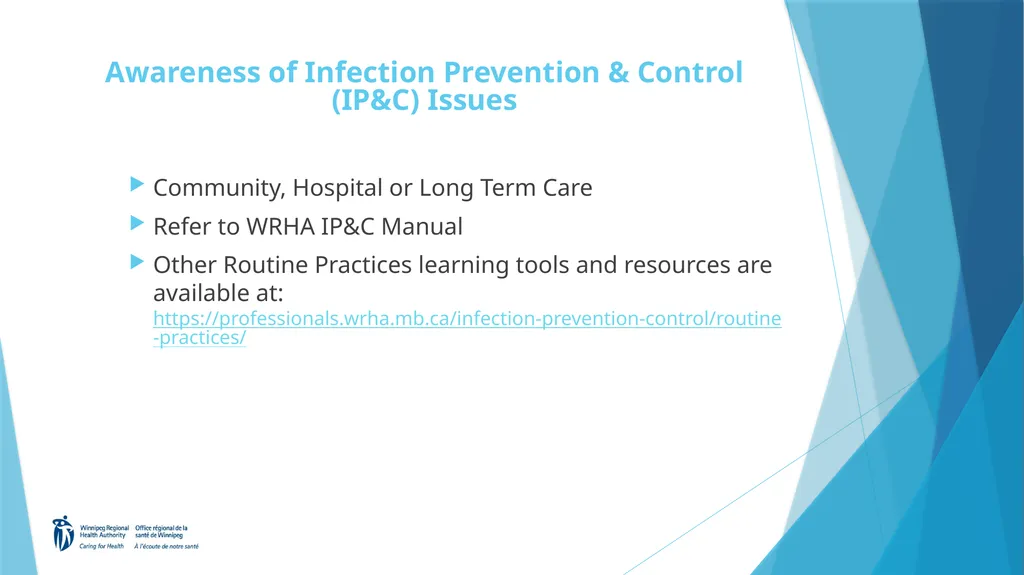 Welcome to the Routine Practices Learning Module - slide 51 of 57