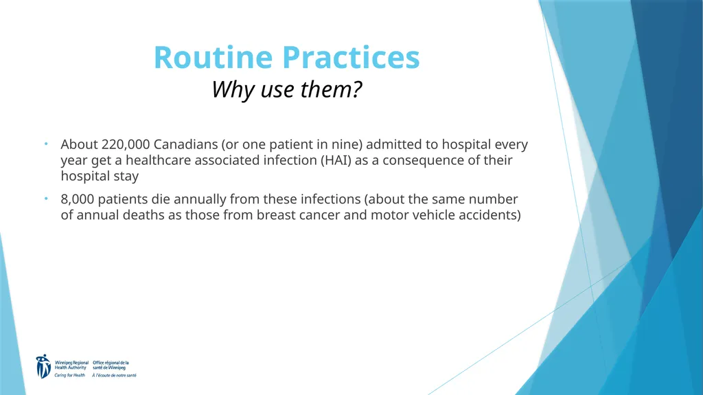 Welcome to the Routine Practices Learning Module - slide 7 of 57