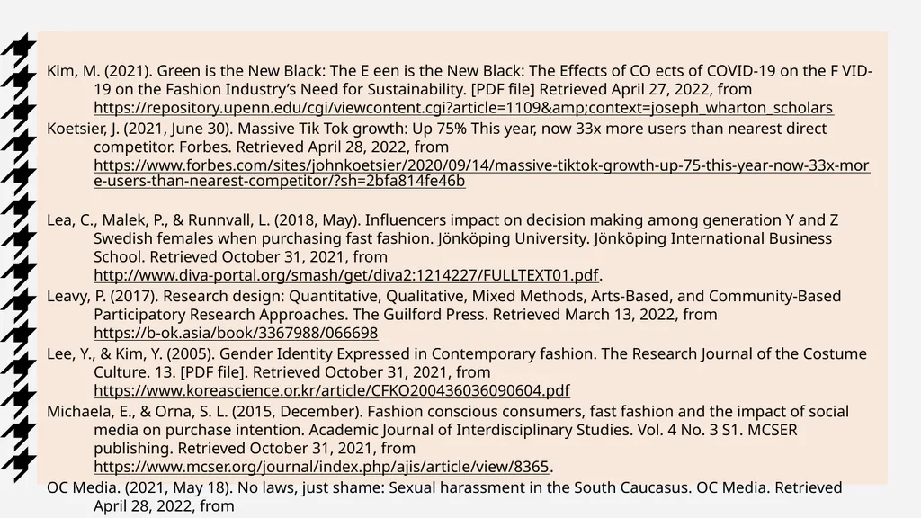 Presented to the Department of English & - slide 18 of 19